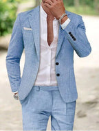 Friedrich | Men's Lightweight Two-Piece Suit, Elegant Blazer with Trousers | My Sweet Wardrobe | Beige