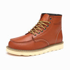 Fritz | Men's Leather Boots in Natural Tone, Rugged Autumn Boots | My Sweet Wardrobe | Black
