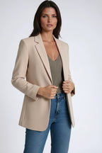 Gabrielle | Women's Long Blazer with Lapels, Tailored Blazer | My Sweet Wardrobe
