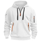 Gareth | Men's Zip-Pocket Casual Hoodie, Relaxed Hooded Jumper | My Sweet Wardrobe