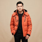 Garrett | Men's Insulated Winter Parka Jacket, Hooded Windproof Coat | Dressific