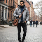 Garrett | Men's Insulated Winter Parka Jacket, Hooded Windproof Coat | Dressific