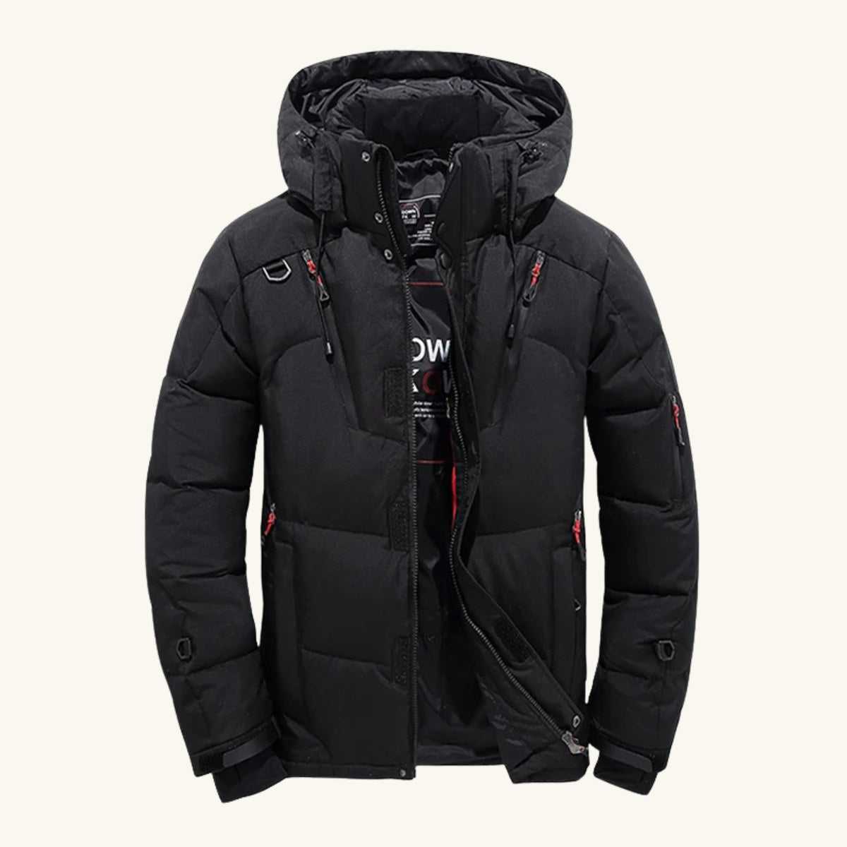 Garrett | Men's Insulated Winter Parka Jacket, Hooded Windproof Coat | Dressific | Gray