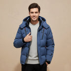 Garrett | Men's Insulated Winter Parka Jacket, Hooded Windproof Coat | Dressific