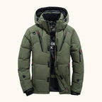 Garrett | Men's Insulated Winter Parka Jacket, Hooded Windproof Coat | Dressific
