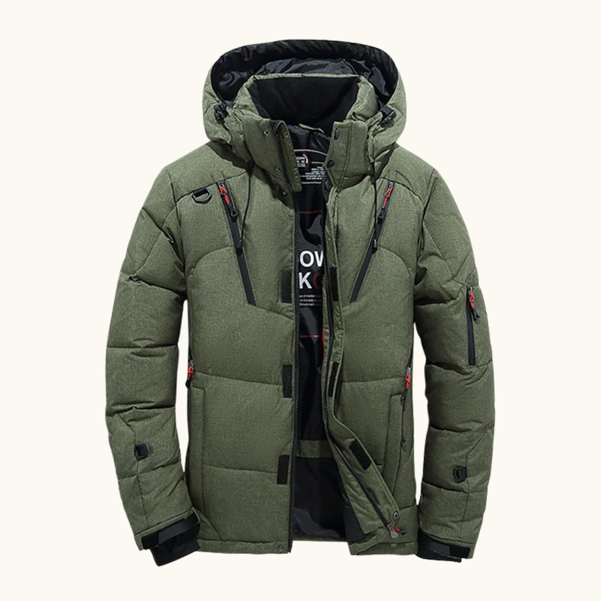 Garrett | Men's Insulated Winter Parka Jacket, Hooded Windproof Coat | Dressific