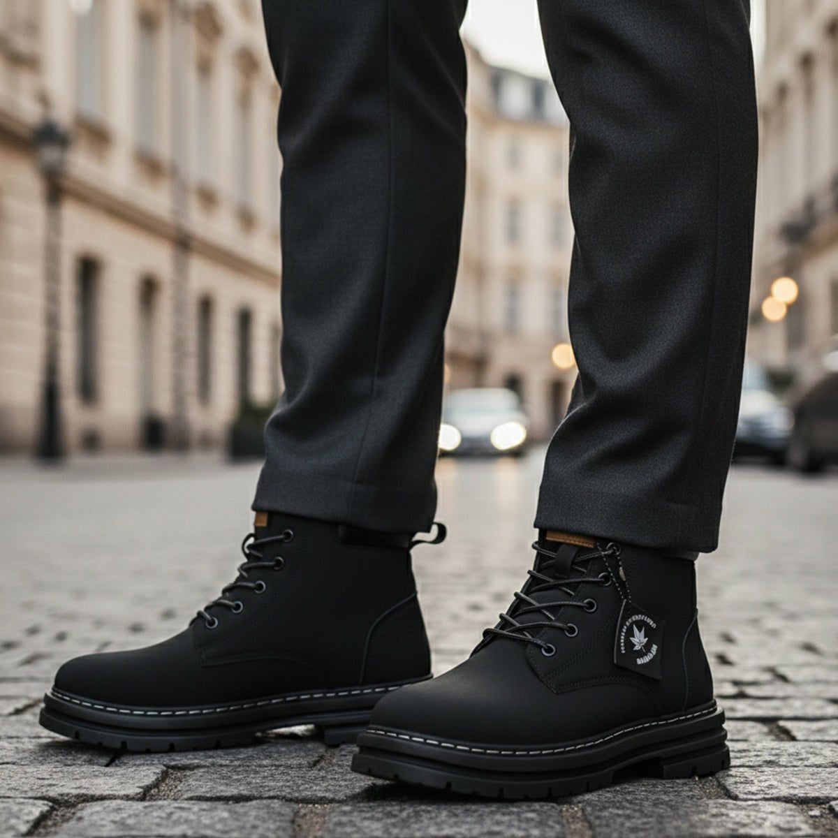 Gavin | Men's Fur-Lined Insulated Snow Boots, Winter Boots | Dressific