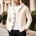 Gavin | Men's Knit Cardigan, Soft Everyday Cardigan | My Sweet Wardrobe | Khaki