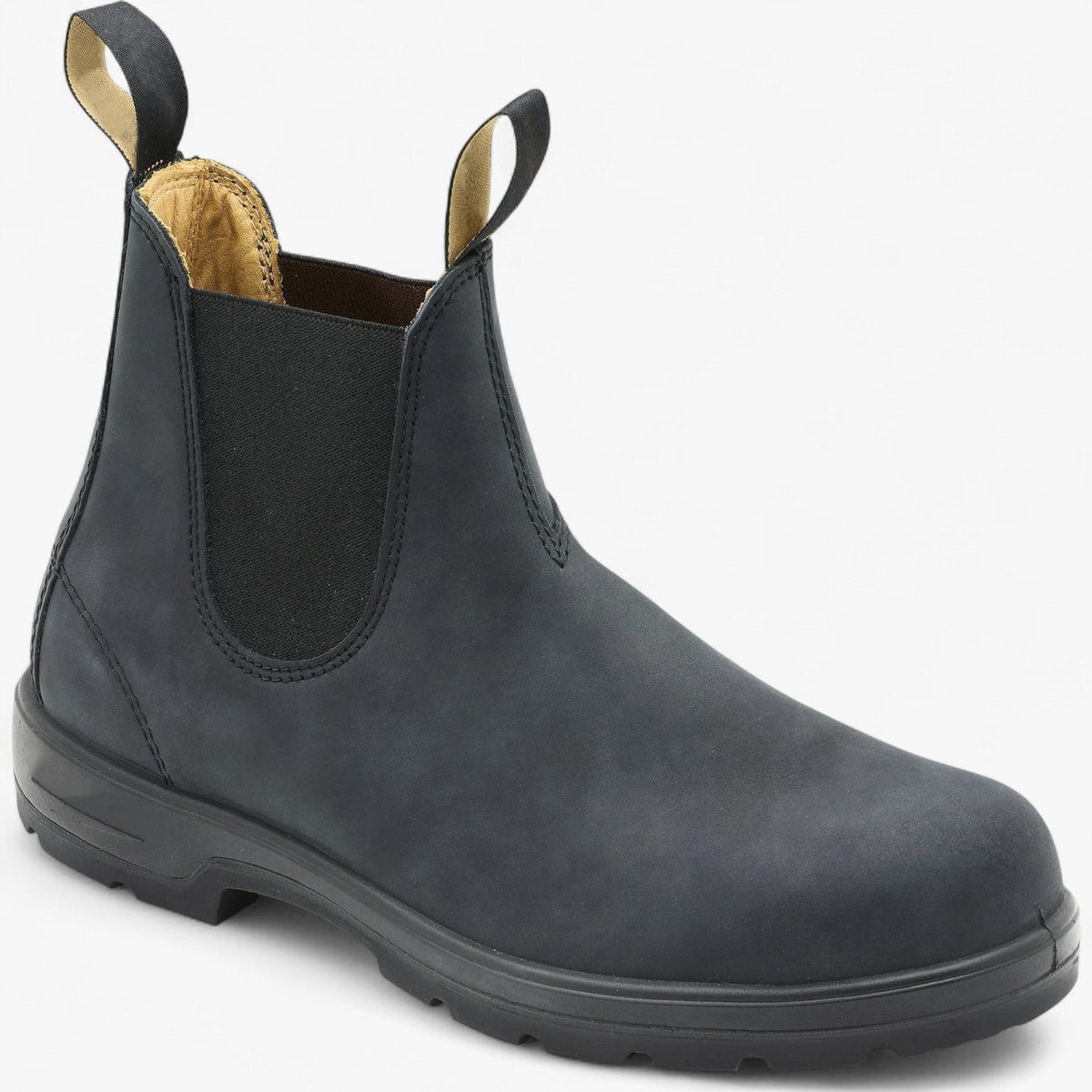 George | Men's Chelsea Leather Slip-On Ankle Boots, Classic Slip-On Boots | My Sweet Wardrobe