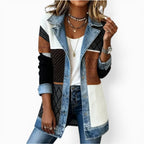 Georgia | Women's Layered Collar Button Jacket, Tailored Jacket | Dressific | MulitColor