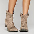 Georgia | Women's Vintage Cowboy Ankle Boots, Western-Inspired Style | My Sweet Wardrobe | Brown