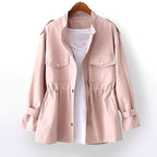 Gillian | Women's Durable Rain Coat, Practical Autumn Coat | My Sweet Wardrobe | Pink