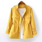 Gillian | Women's Durable Rain Coat, Practical Autumn Coat | My Sweet Wardrobe | Yellow