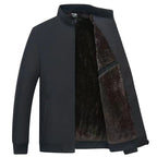 Grant | Men's Waterproof Jacket with Thermal Fleece Lining, Smart Autumn Coat | My Sweet Wardrobe | Blue