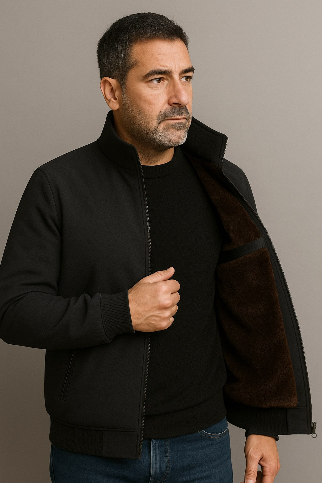 Grant | Men's Waterproof Jacket with Thermal Fleece Lining, Smart Autumn Coat | My Sweet Wardrobe