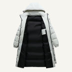 Griffin | Men's Hooded Longline Puffer Coat, Windproof Autumn Coat | My Sweet Wardrobe
