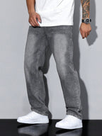 Gregory | Men's Cotton-Blend Pants in Solid Colour, Relaxed-Fit Jeans | My Sweet Wardrobe