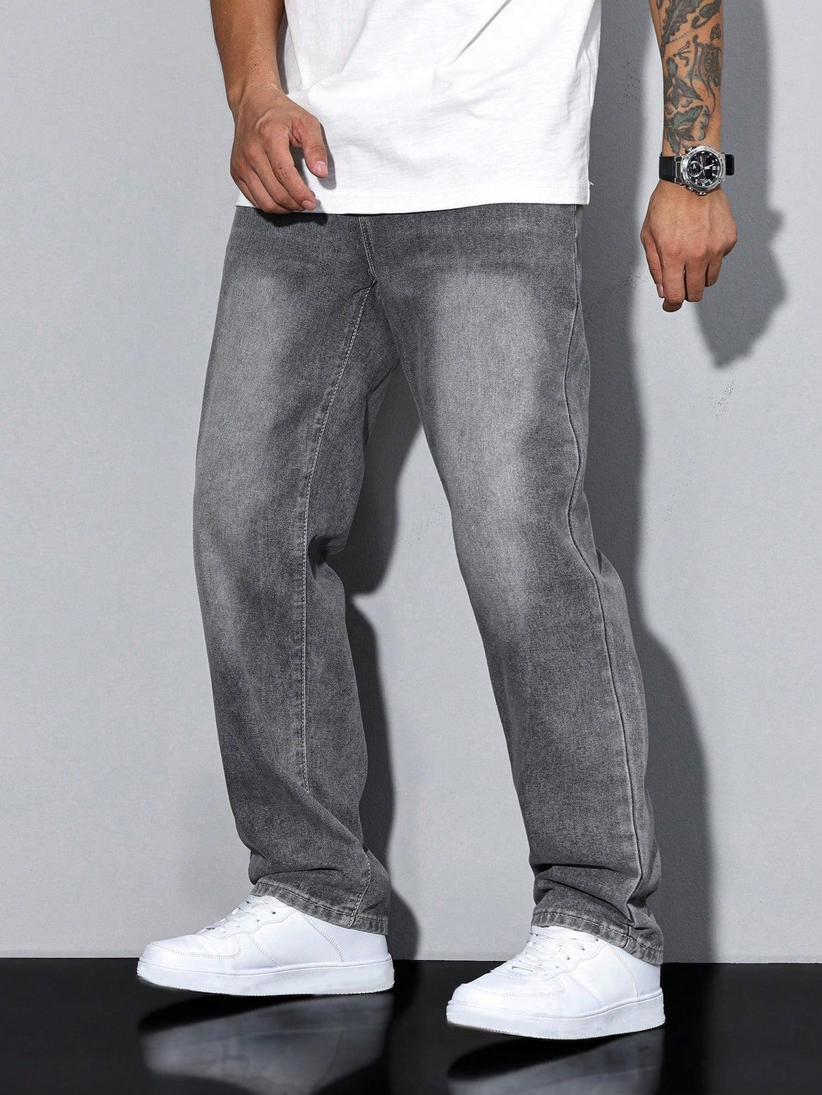 Gregory | Men's Cotton-Blend Pants in Solid Colour, Relaxed-Fit Jeans | My Sweet Wardrobe