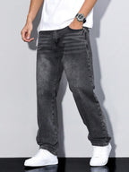 Gregory | Men's Cotton-Blend Pants in Solid Colour, Relaxed-Fit Jeans | My Sweet Wardrobe