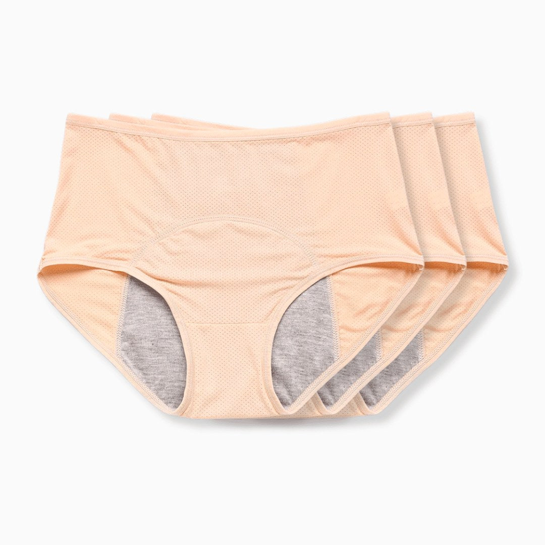 Hannah | Women's Leak-Protection Briefs with Comfort Technology, Discreet Protective Briefs | My Sweet Wardrobe | Beige