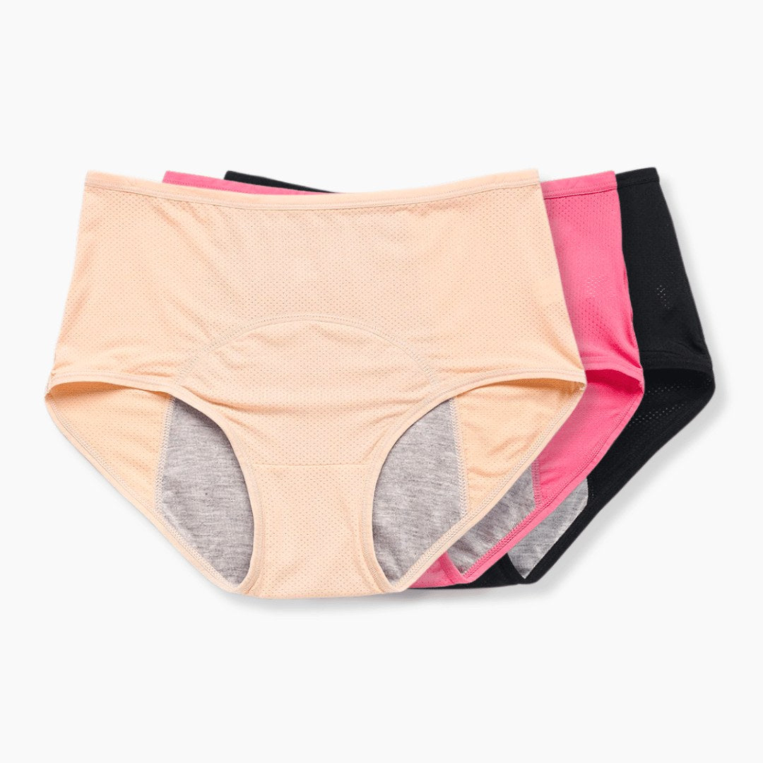 Hannah | Women's Leak-Protection Briefs with Comfort Technology, Discreet Protective Briefs | My Sweet Wardrobe | Beige