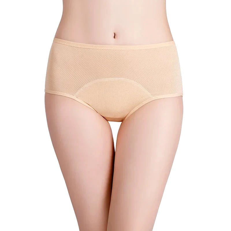 Hannah | Women's Leak-Protection Briefs with Comfort Technology, Discreet Protective Briefs | My Sweet Wardrobe | Beige