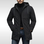 Hans | Men's Weatherproof Coat with Padding, Modern Winter Coat | My Sweet Wardrobe | Black