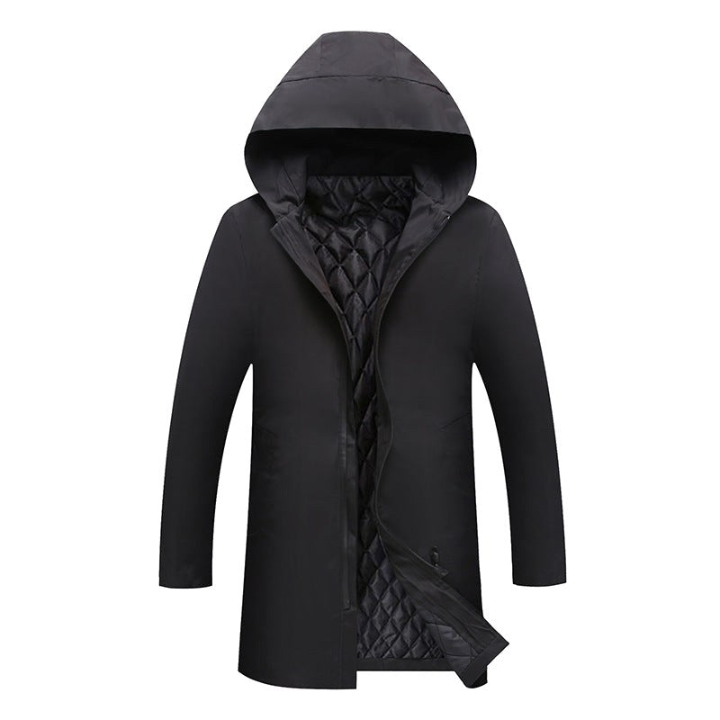 Hans | Men's Weatherproof Coat with Padding, Modern Winter Coat | My Sweet Wardrobe | Black