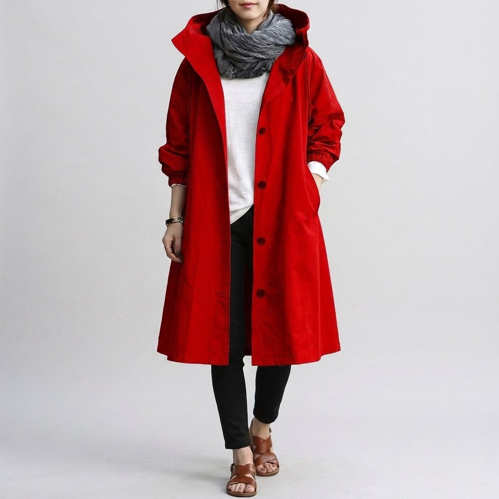 Harriet | Women's Relaxed-Fit Waterproof Jacket, Hooded Rain Coat | My Sweet Wardrobe