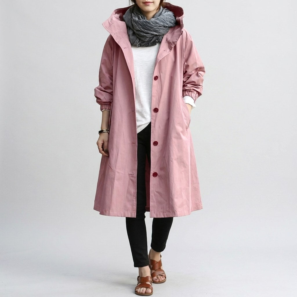 Harriet | Women's Relaxed-Fit Waterproof Jacket, Hooded Rain Coat | My Sweet Wardrobe