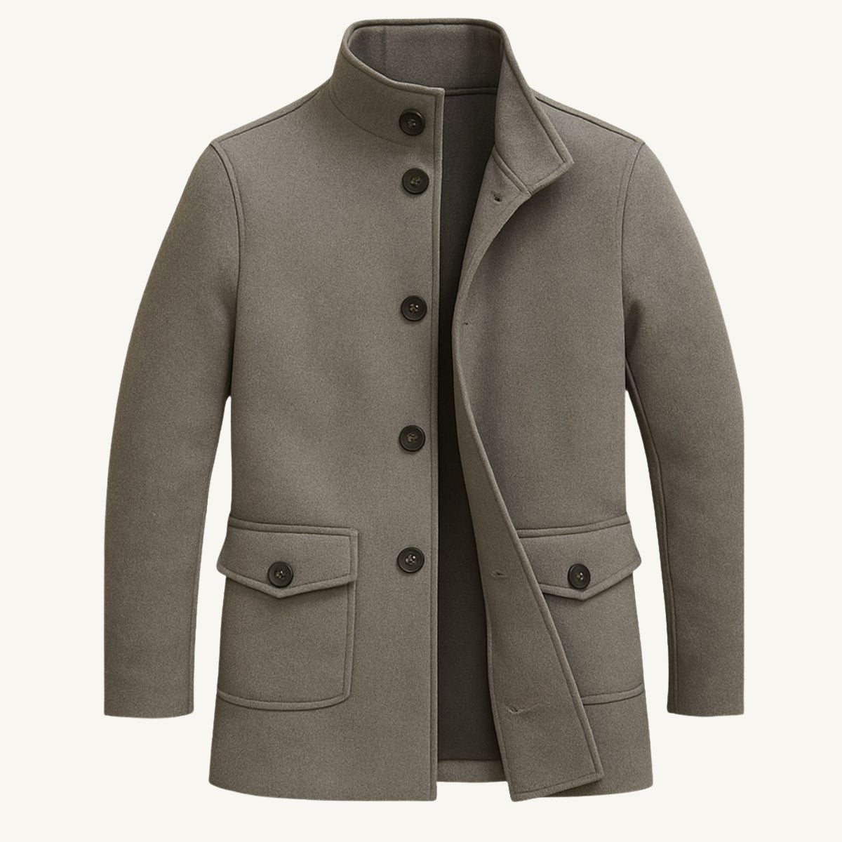 Hayes | Men's Tailored Wool Overcoat, Smart Wool Coat | My Sweet Wardrobe
