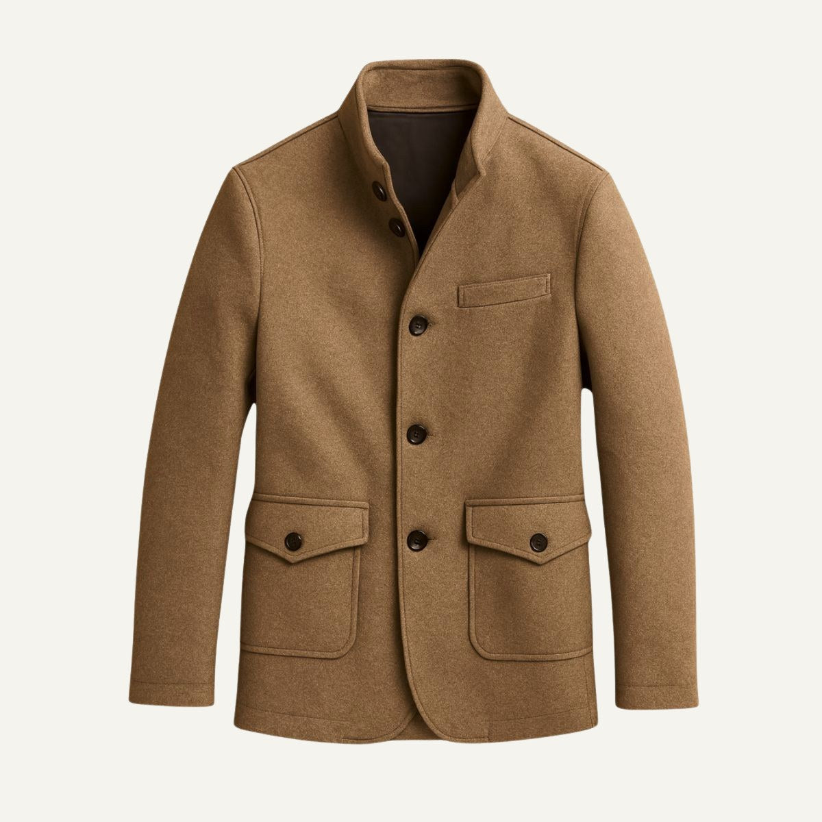 Hayes | Men's Tailored Wool Overcoat, Smart Wool Coat | My Sweet Wardrobe