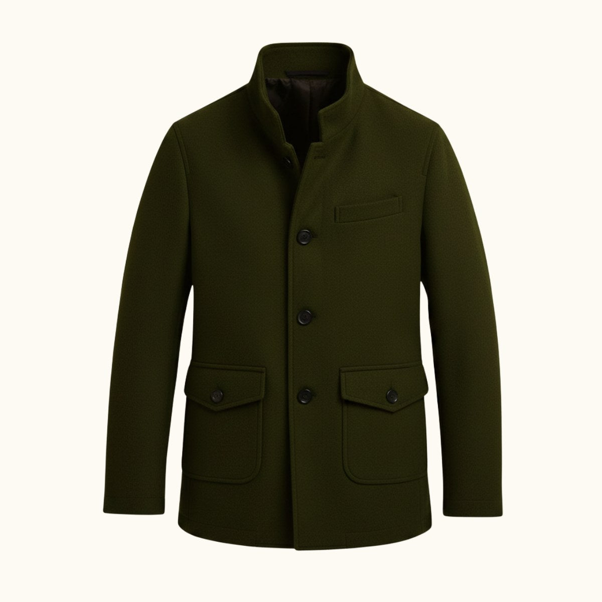 Hayes | Men's Tailored Wool Overcoat, Smart Wool Coat | My Sweet Wardrobe