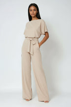 Heidi | Women's Wide-Leg Jumpsuit with Waist Tie – an Elegant One-Piece | My Sweet Wardrobe