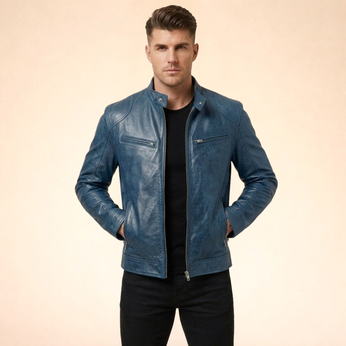 Henrik | Men's Jacket with Modern Design, Elegant Jacket for Every Occasion | My Sweet Wardrobe | Black