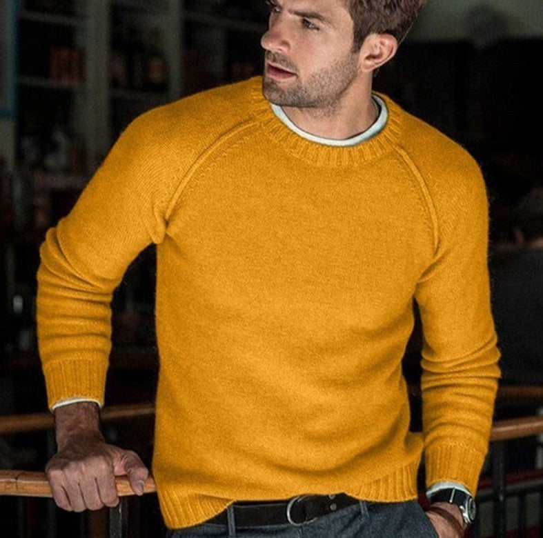 Hermann | Men's Knit Jumper with Timeless Design, Classic Men's Jumper | My Sweet Wardrobe | White