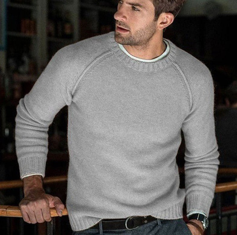 Hermann | Men's Knit Jumper with Timeless Design, Classic Men's Jumper | My Sweet Wardrobe | White