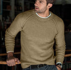 Hermann | Men's Knit Jumper with Timeless Design, Classic Men's Jumper | My Sweet Wardrobe | White
