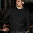Hermann | Men's Knit Jumper with Timeless Design, Classic Men's Jumper | My Sweet Wardrobe | Black