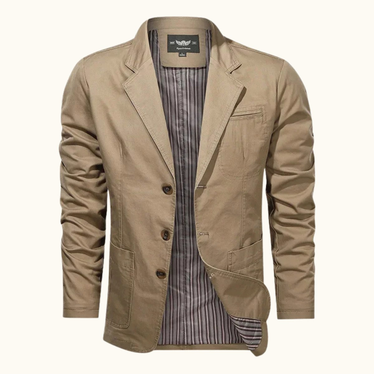 Holden | Men's Tailored Casual Jacket, Smart Business Casual Jacket | My Sweet Wardrobe | Khaki