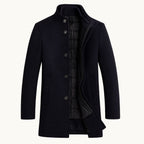 Hudson | Men's Premium Wool Overcoat, Tailored Winter Coat | My Sweet Wardrobe