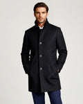 Hudson | Men's Premium Wool Overcoat, Tailored Winter Coat | My Sweet Wardrobe