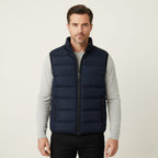 Hunter | Men's Quilted Puffer Gilet, Sleeveless Layering Gilet | My Sweet Wardrobe