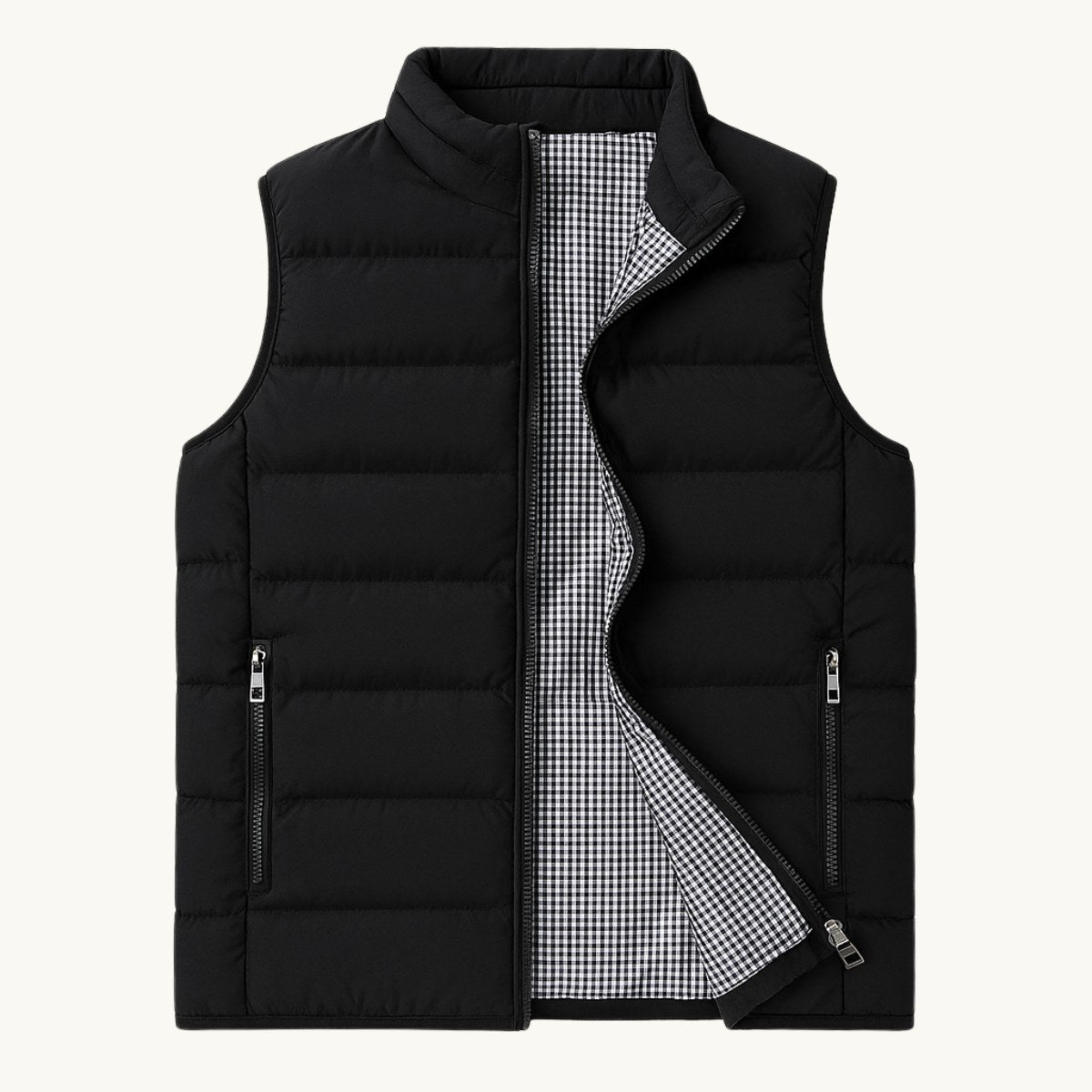 Hunter | Men's Quilted Puffer Gilet, Sleeveless Layering Gilet | My Sweet Wardrobe