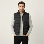 Hunter | Men's Quilted Puffer Gilet, Sleeveless Layering Gilet | My Sweet Wardrobe