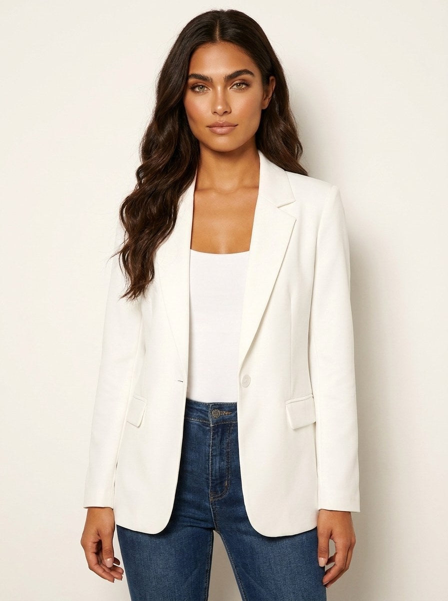 Imogen | Women's Tailored Blazer, Fitted Smart Jacket | My Sweet Wardrobe | Rood