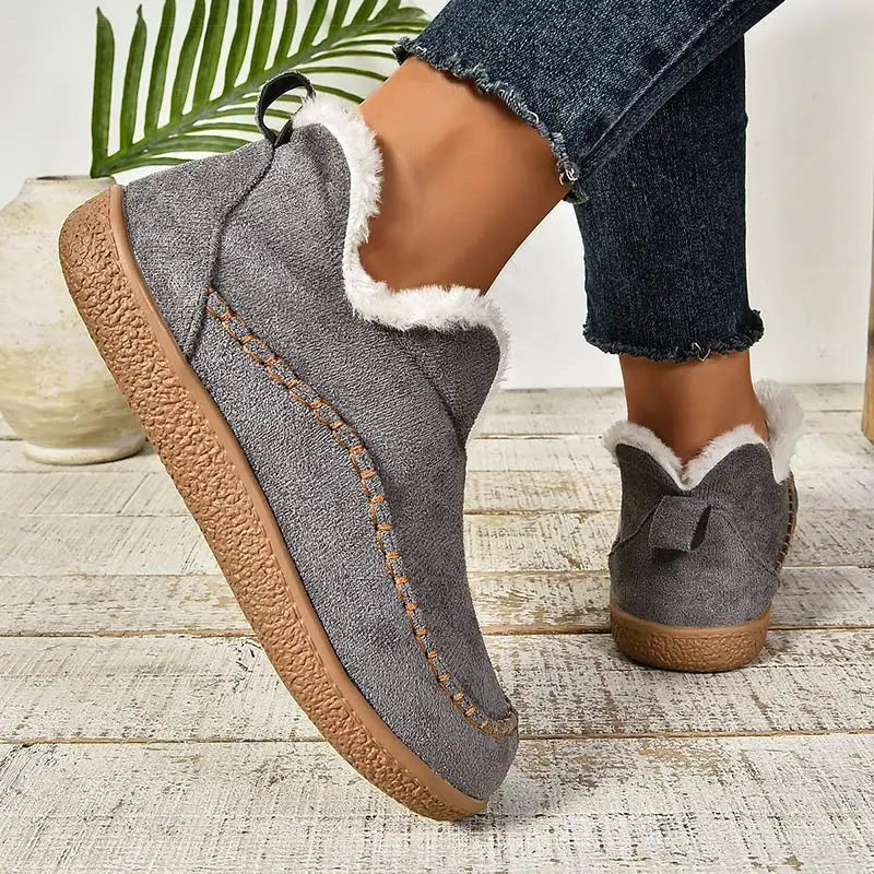 Iris | Women's Orthopedic Ankle Boots, Waterproof Leather Ankle Boots | My Sweet Wardrobe | Grey