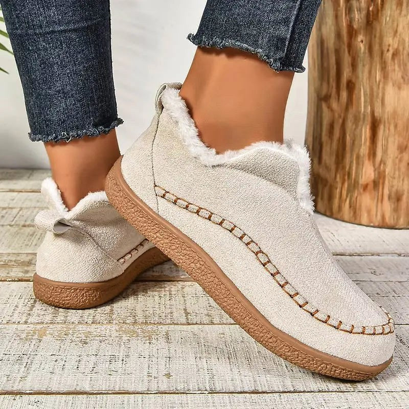 Iris | Women's Orthopedic Ankle Boots, Waterproof Leather Ankle Boots | My Sweet Wardrobe | Beige