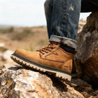 Jack | Men's Leather Work Boots, Lace-Up Anti-Slip Boots | My Sweet Wardrobe