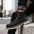 Jack | Men's Leather Work Boots, Lace-Up Anti-Slip Boots | My Sweet Wardrobe